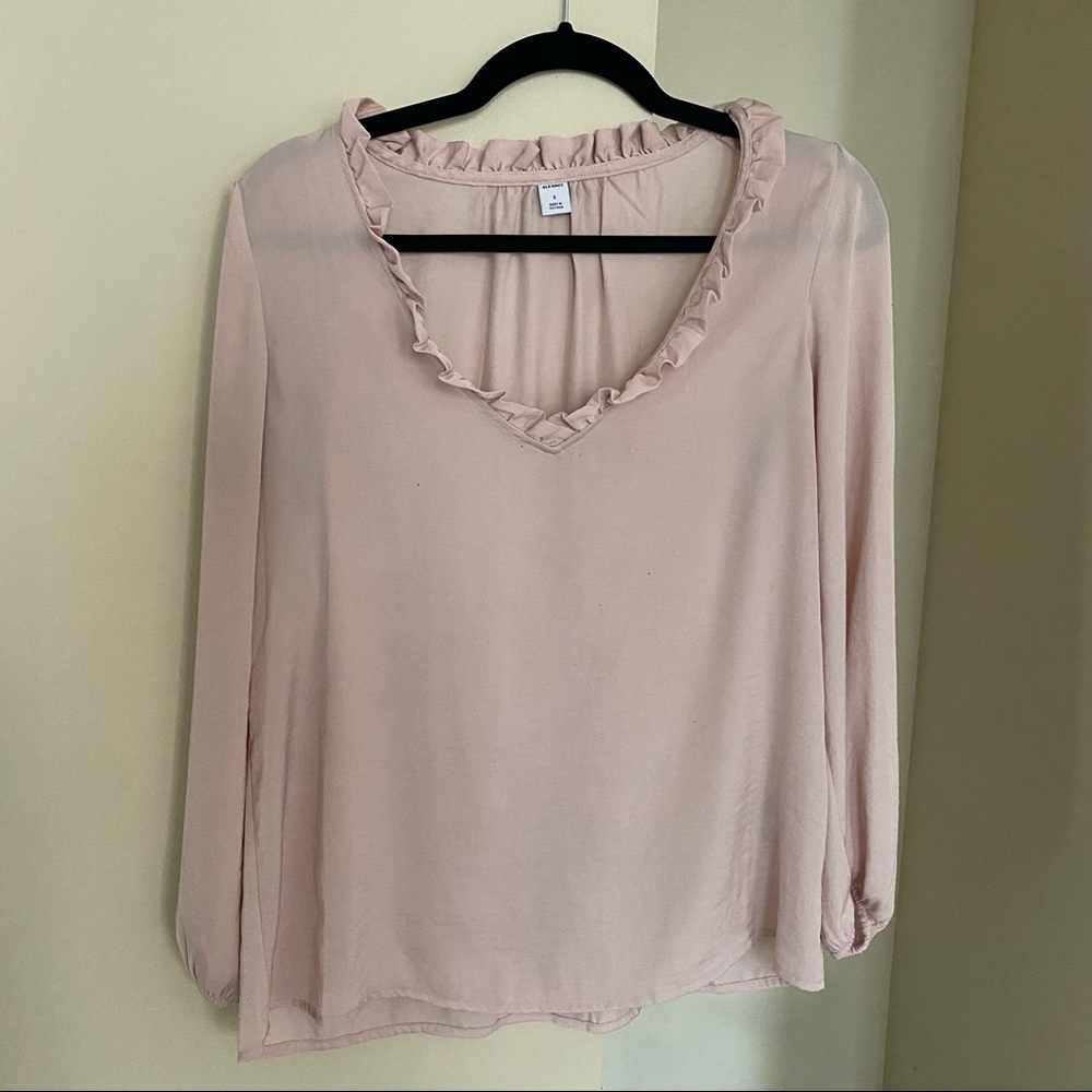 Blush pink blouse
